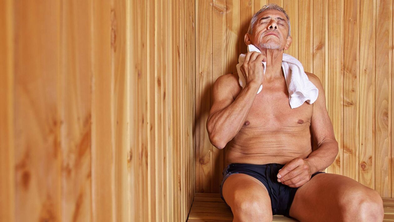 Visitar un baño de vapor ten un efecto beneficioso sobre a saúde dos homes